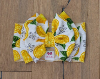 lemon baby headband