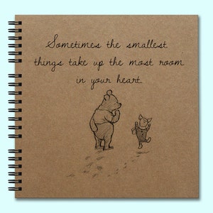 Sometimes The Smallest Things... - Hardcover Book, Square Journal, Unique Journal, Personalized Notebook, Writing Journal