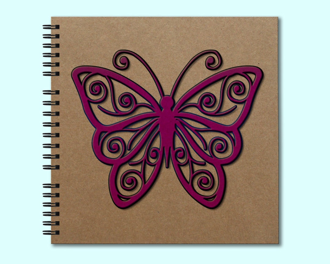Butterfly Hardcover Book Square Journal Unique Journal Etsy