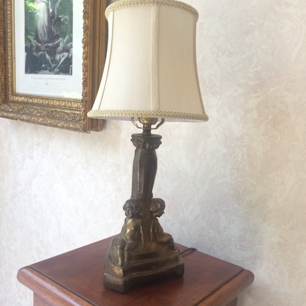 Armor Bronze Lamp Etsy