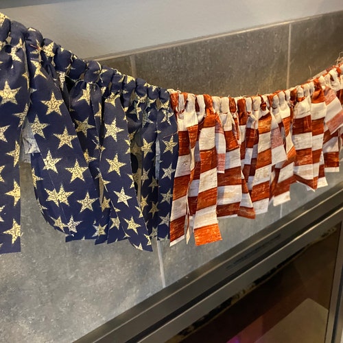 American Flag Garland / 4th of July Garland / Flag Garland / Etsy
