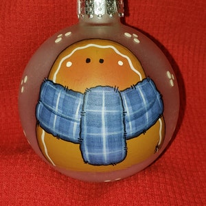 Hand Painted Gingerbread Keepsake Christmas Ornament