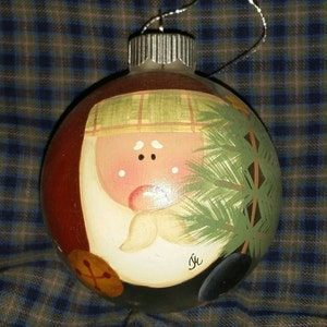 Ornament, Santa Ornament, Keepsake Ornament, Personalized Ornament, Hand Painted Ornament, Christmas Tree Ornament, Christmas Ornament