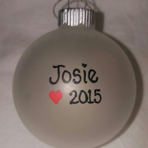 Ornament, Santa Ornament, Keepsake Ornament, Personalized Ornament, Hand Painted Ornament, Christmas Tree Ornament, Christmas Ornament image 2