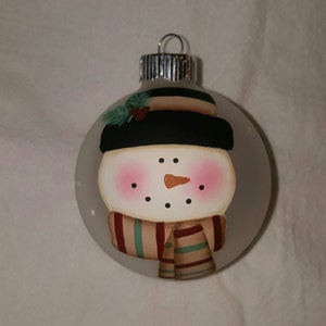 Ornament, Snowman Ornament, Keepsake Ornament, Personalized Ornament, Hand Painted Ornament, Christmas Tree Ornament, Christmas Ornament