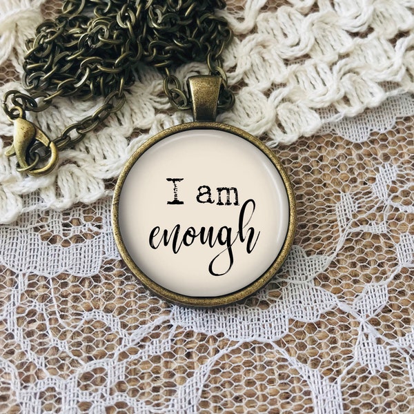 I Am Enough Statement Necklace