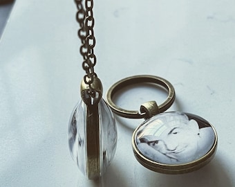 Personalized Photo Pendant Necklace: Double-Sided Keepsake
