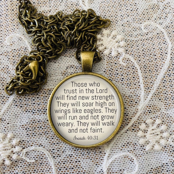 Soar Scripture Necklace Soar Scripture Necklace