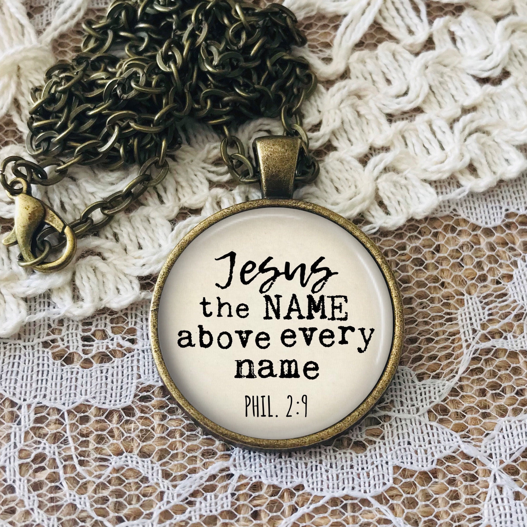 Jesus necklace deals name