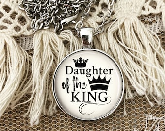 Daughter of the King Necklace, Custom, Christian Jewelry, Bible Verse Necklace, Personalized Jewelry, Mother’s day Gift, Inspirational Gift
