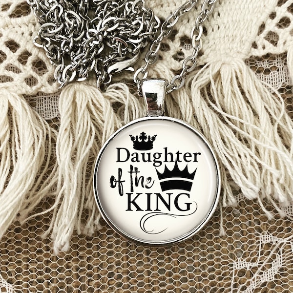 Daughter of the King Necklace, Custom, Christian Jewelry, Bible Verse Necklace, Personalized Jewelry, Mother’s day Gift, Inspirational Gift