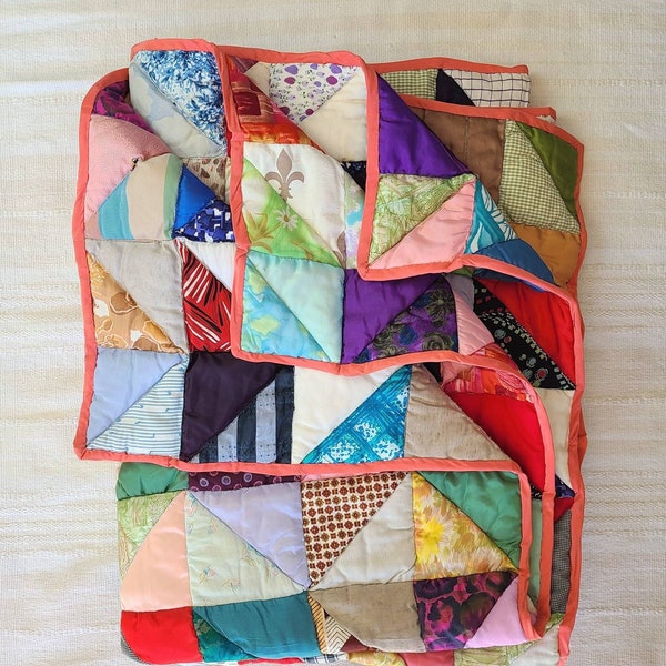 Puffy Double Sided 60's Era Quilt