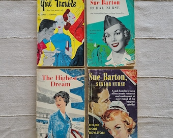 Four 1960's Kitschy Paperback Books