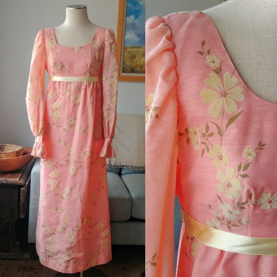 Peach Prairie Dress XS