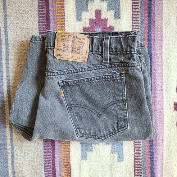 35W 90's Levi's Faded Black Shorts - image 1