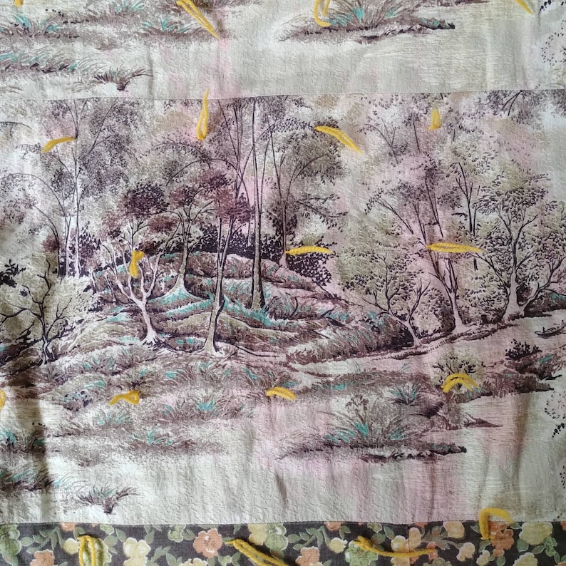 Happy 70/'s Vintage Quilt