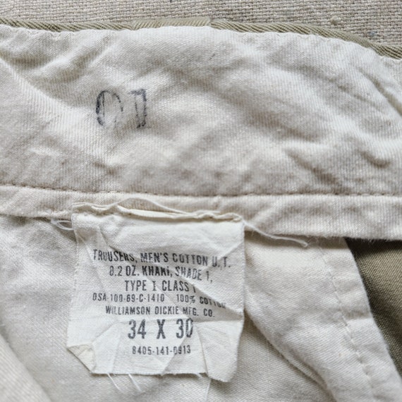 31W 1969 Cotton Military Trousers Type 1 - image 2