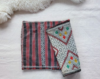 Vintage Berber Wool Tapestry Pillowcase