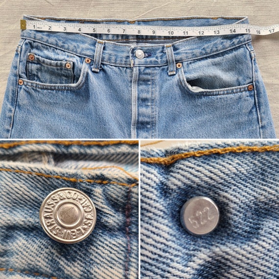 30W Vintage 501 Levi's USA Button Fly - image 7