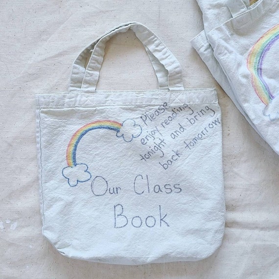 Vintage Sunday School Hand Drawn Totes - image 3