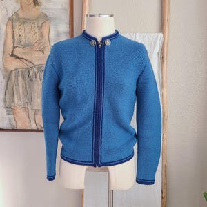 1960&#39;s Wool Zip Up Cardigan