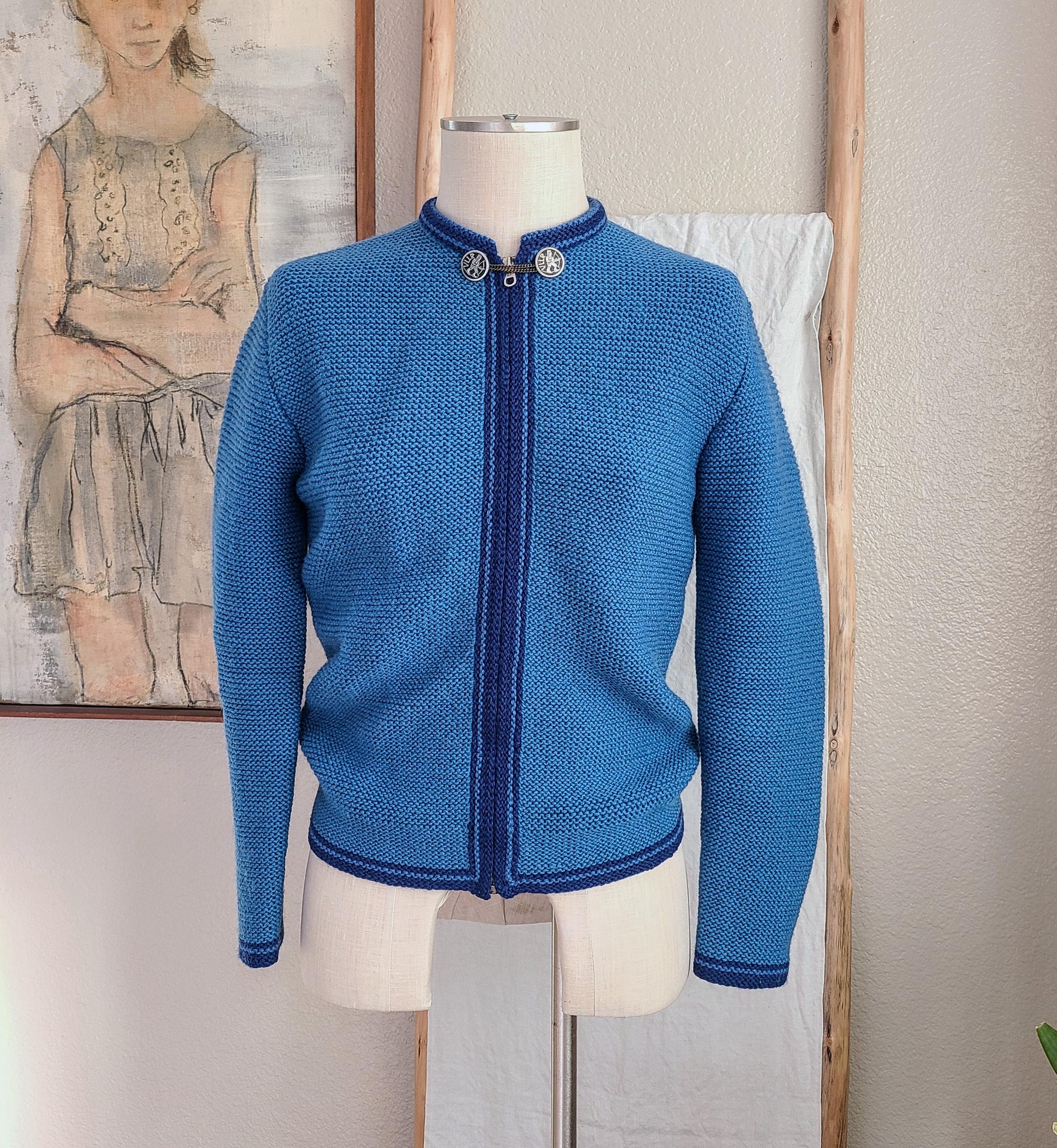 60s USA製 wool zip up cardigan 1960's Wool Zip up Cardigan - Etsy