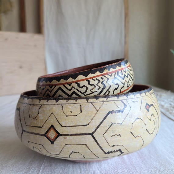 Shipibo-conibo Peruvian Pottery Bowls - Etsy