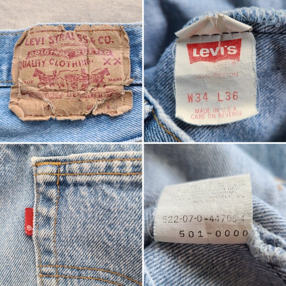 30W Vintage 501 Levi's USA Button Fly - image 6