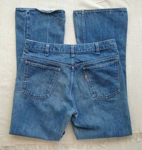 70's 33W Levis 646 Bell Bottom Blue Jeans