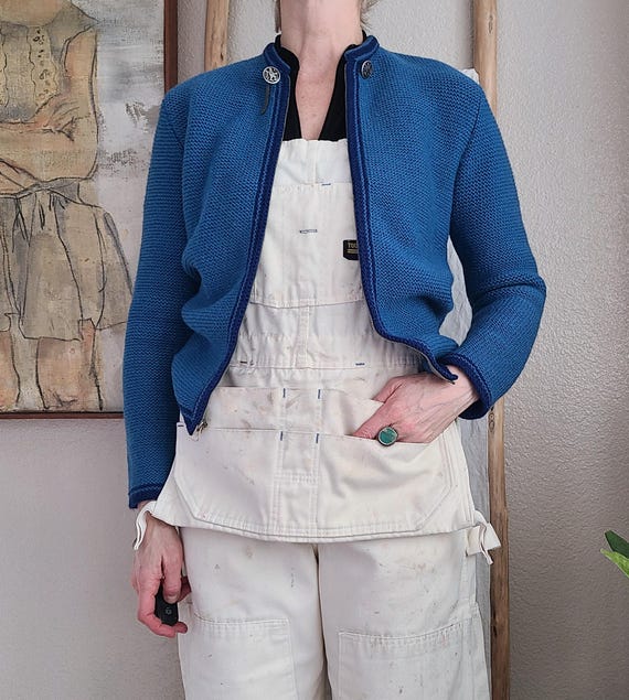 1960's Wool Zip up Cardigan - Etsy