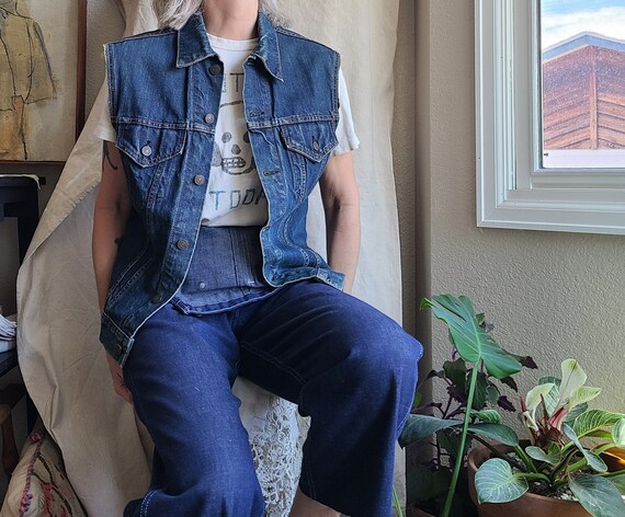 Jeans Vintage LEVI'S Big E Pour Femme - Taille 28 Bootcut, Denim Bleu, Neuf Avec étiquettes