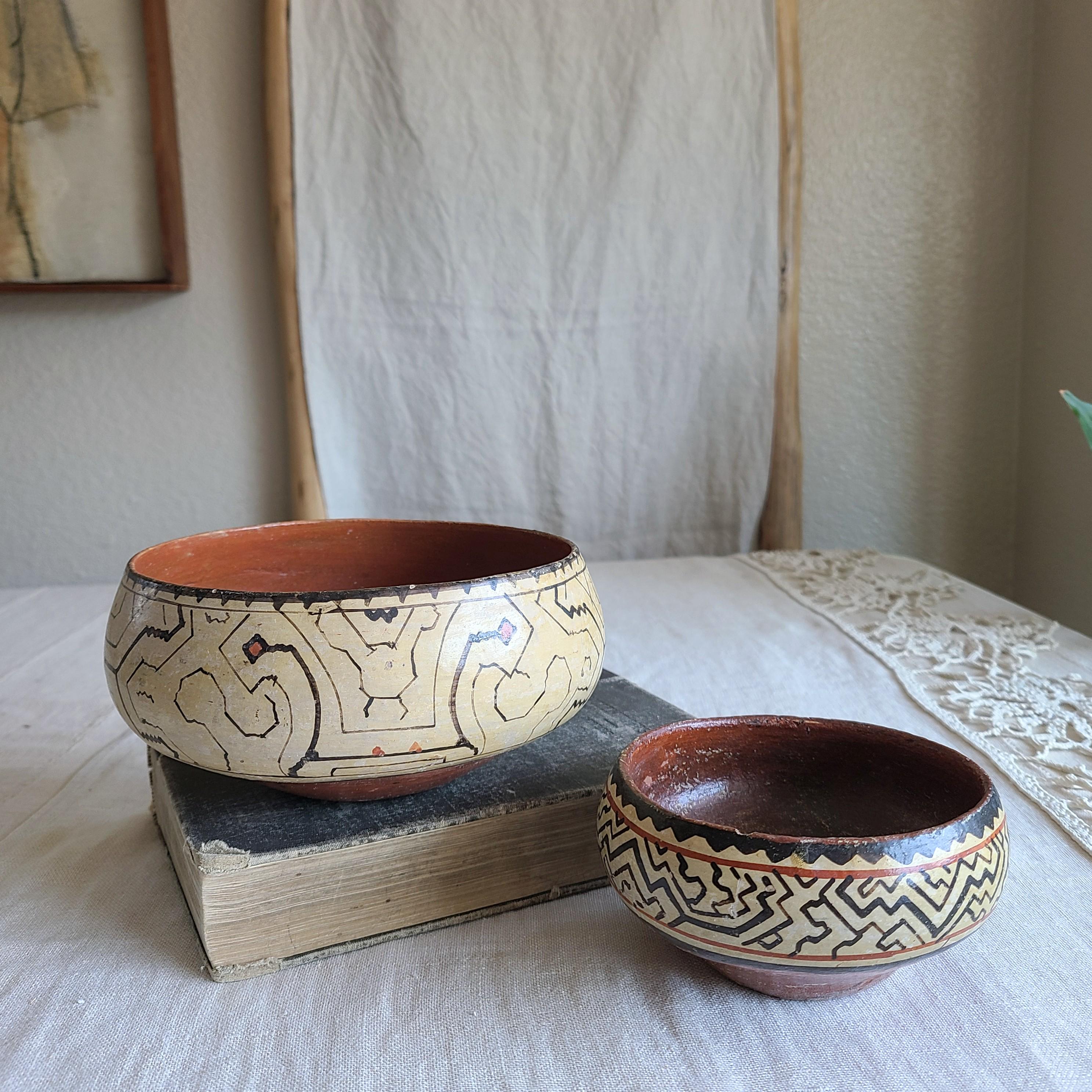 Shipibo-conibo Peruvian Pottery Bowls - Etsy