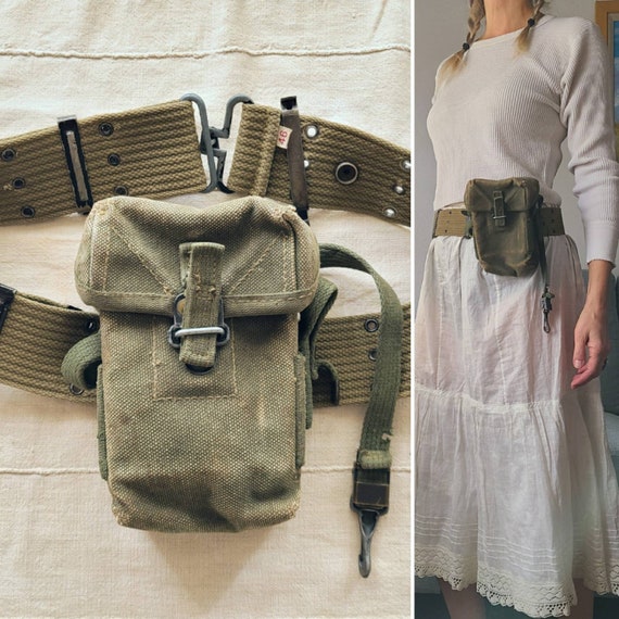40's Military Belt and Bag