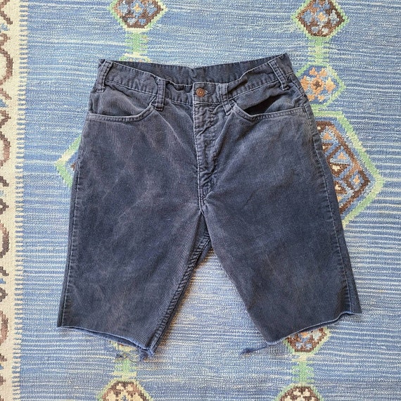 29W 70's Levi's Corduroy Cut Offs - image 1