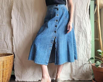 25W 1970's Militaires Equipment Jean Skirt