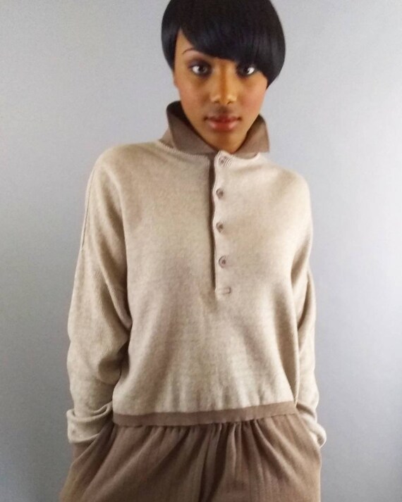 Vintage designer deadstock capri crop pants + top