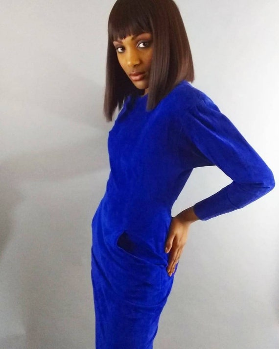 Vintage suede dress
