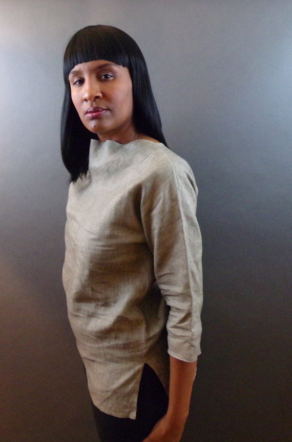 Vintage 40s embroidered top blouse