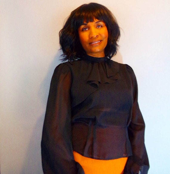 Vintage sheer blouse