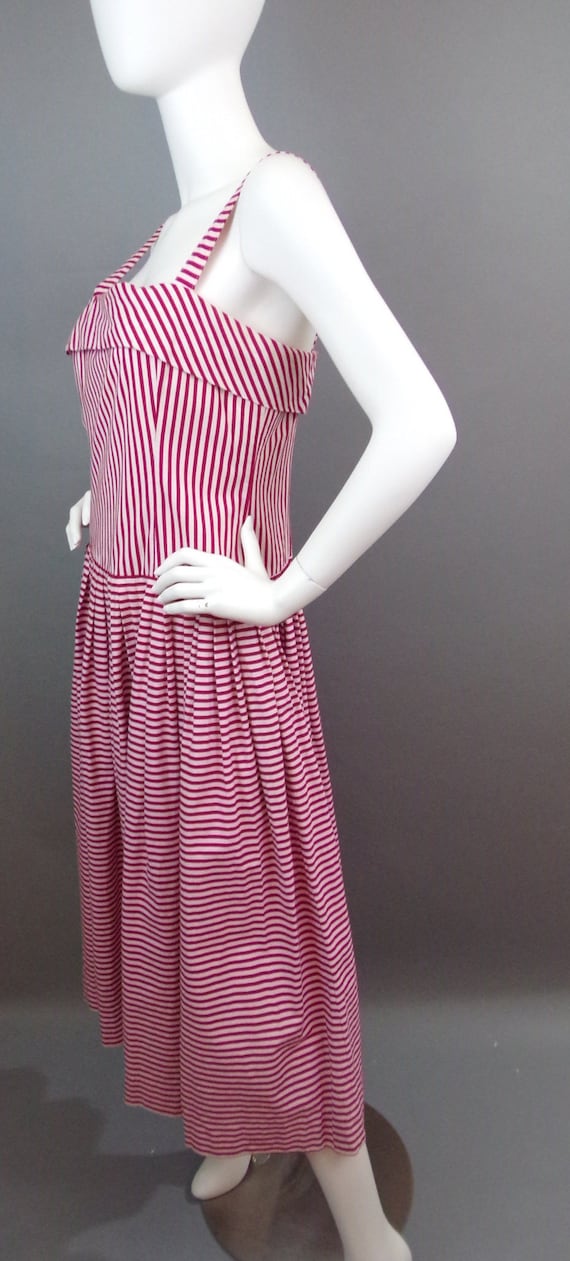 Sale  Vintage 80s Laura Ashley stripe dress - image 4