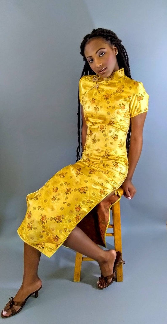 Vintage 1940s Asian oriental dress