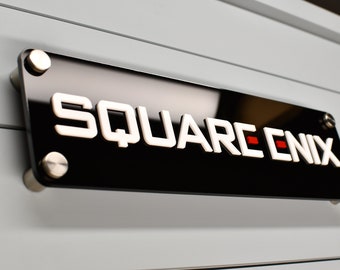 Square Enix Logo Plaque - Layered Acrylic Gameroom Sign