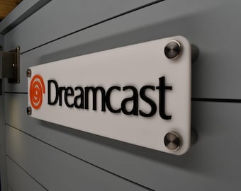 SEGA Dreamcast Wall Plaque - Layered Acrylic Gameroom Sign
