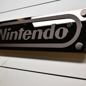Placa de parede com logotipo da Nintendo - em camadas, sinal, decoração, Super Mario, Zelda, Metroid, Yoshi, presente de aniversário, acrílico, cores, sala de jogos, jogador