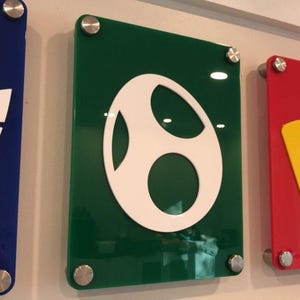 Nintendo Acrylic Character Sign - Game Room Decor