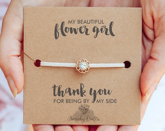 Flower girl gifts, flower girl bracelet, Bridesmaid Bracelet Gift, Junior Bridesmaid Gift, Bridesmaid Gifts, Ideas for Flower Girl Box