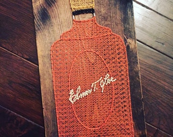 Elmer T. Lee Bourbon Bottle String Art