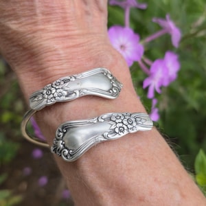 Vintage Spoon Bracelet* Cuff Bracelets* Spoon Jewelry* Handmade Gift* Silverware Bracelet