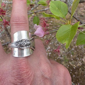 Double Wrapped Sterling Silver SPOONRING* Spoon Jewelry for HER* Gift Idea, *SIZE 10