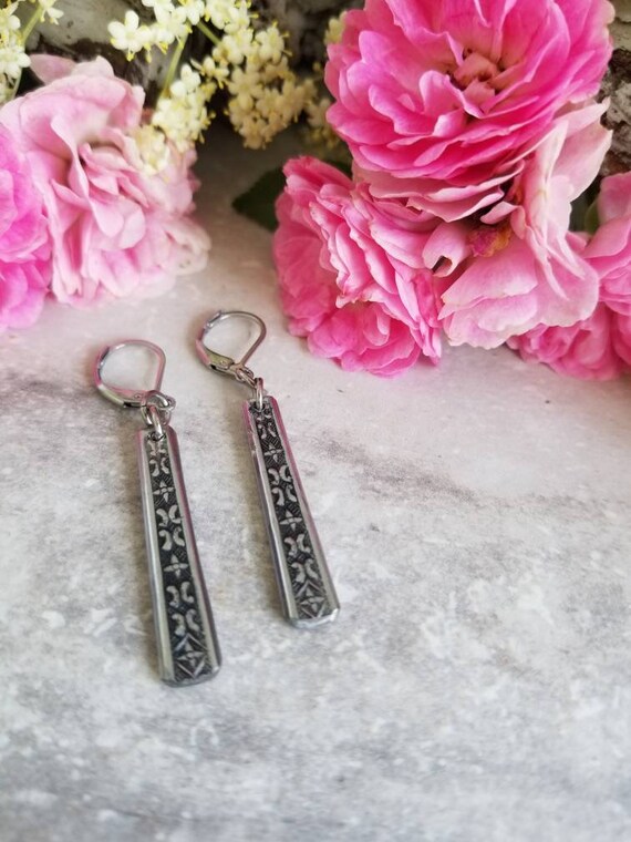 Retro Slender Spoon Handle Earrings Jewelry for HER Handmade